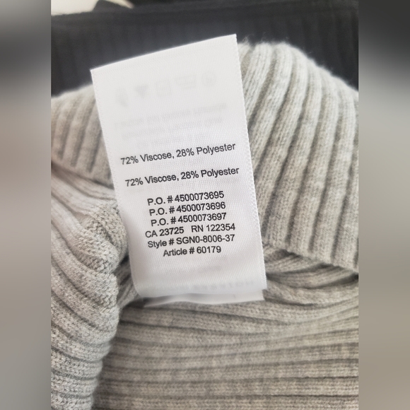 The group babaton streep dress bodycon Gray rib knit dress s-m - Picture 7 of 11